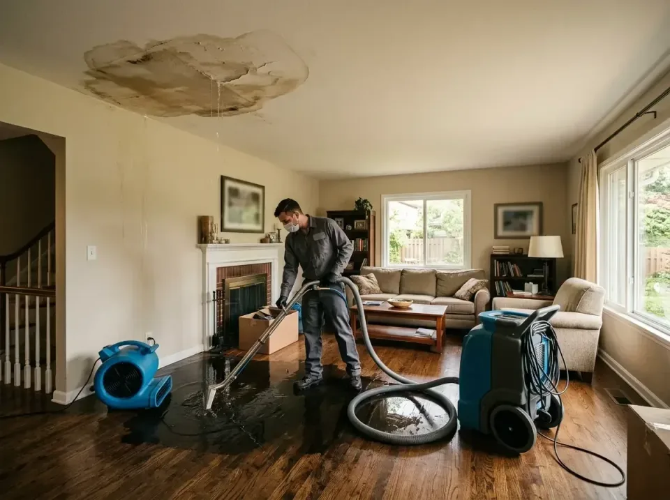 attic-pipe-burst-ceiling-drip-008 — frequently asked questions, Water Damage Restoration & Carpet Care in Glenolden, PA